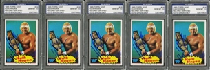 1985 Topps #16 Hulk Hogan Signed Lot of WWF Cards (15) - All PSA/DNA GEM MINT 10 